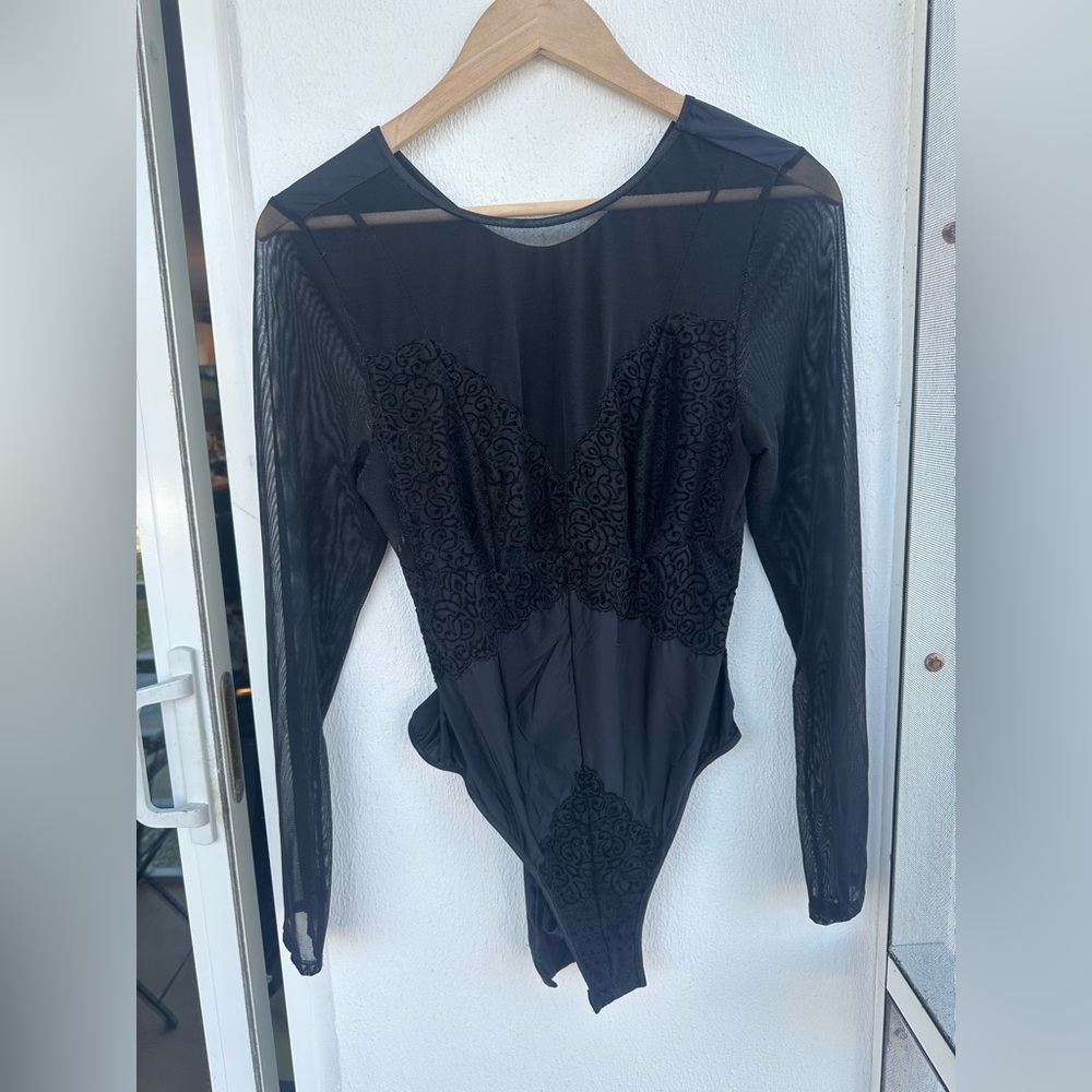 Mesh and Lace Bodysuit